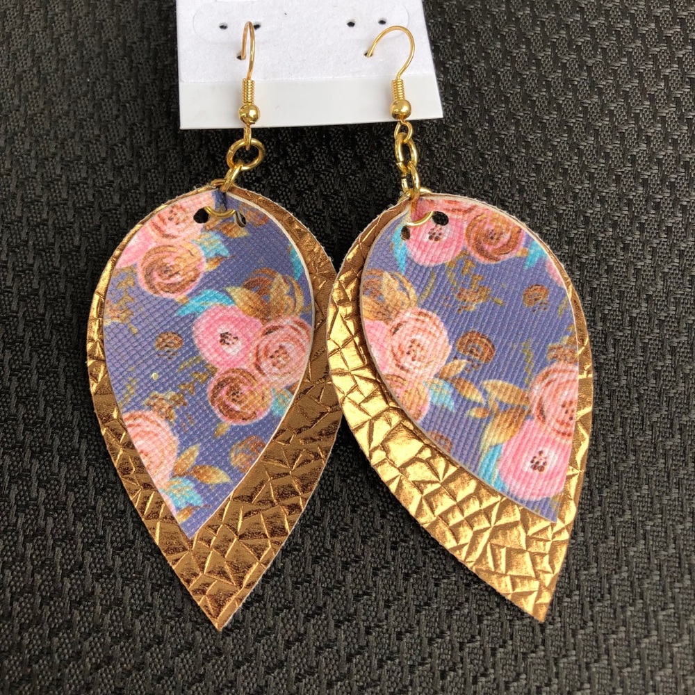 Faux Leather Earrings